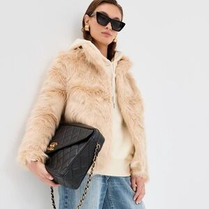 NWT | LIONESS Bada Bing Faux Fur Jacket